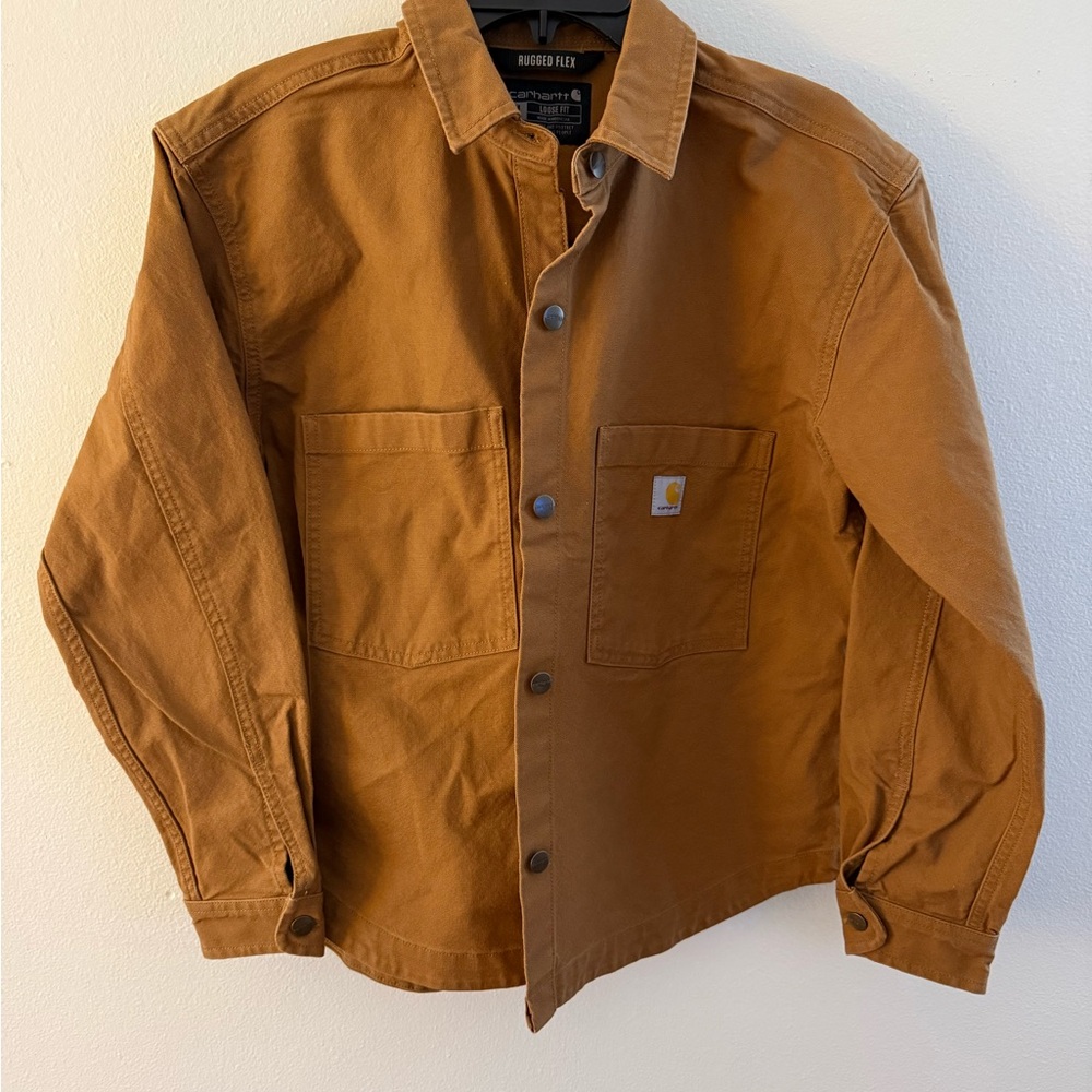 Carhartt Women’s rugged flex loose fit heavyweight duck overshirt